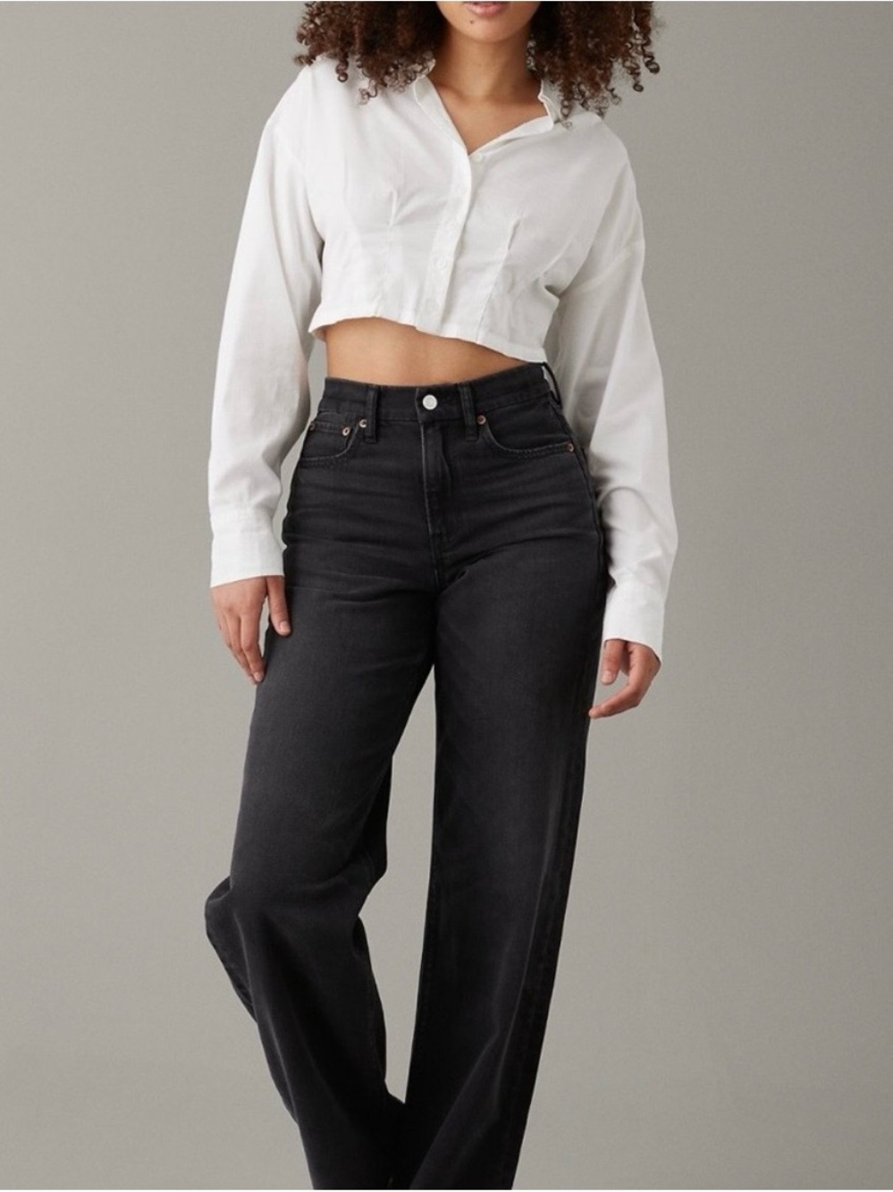 American Eagle Outfitters Black Boyfriend Jeans